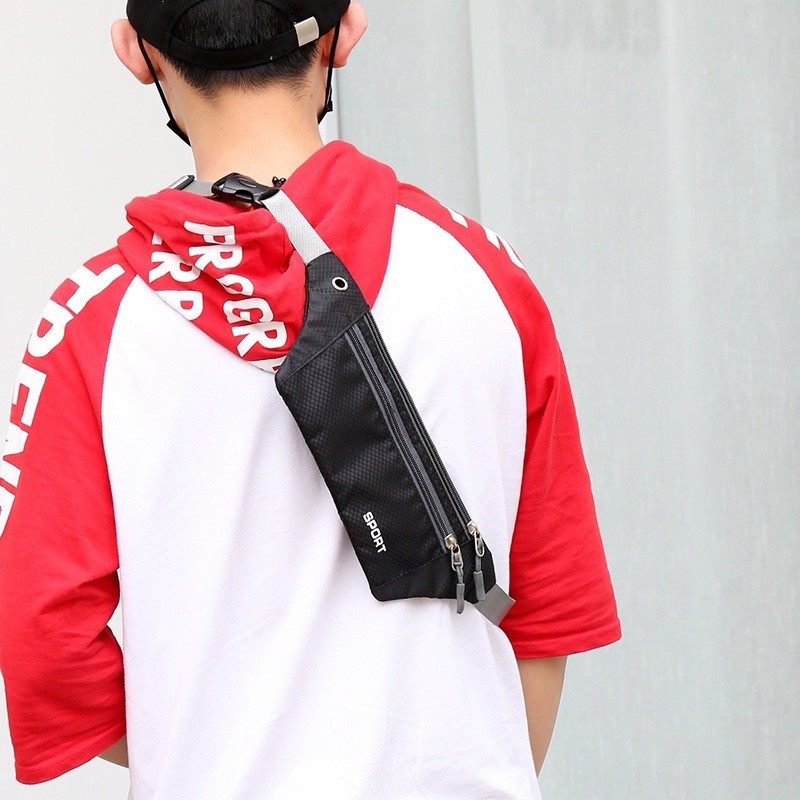 Tas Pinggang Polyester Olahraga Lari Waterproof Waist Bag FT888