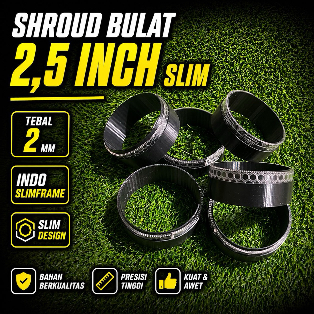 shroud slim 2mm 2,5 inch PROMO |SHROUD BILED 2,5 inch