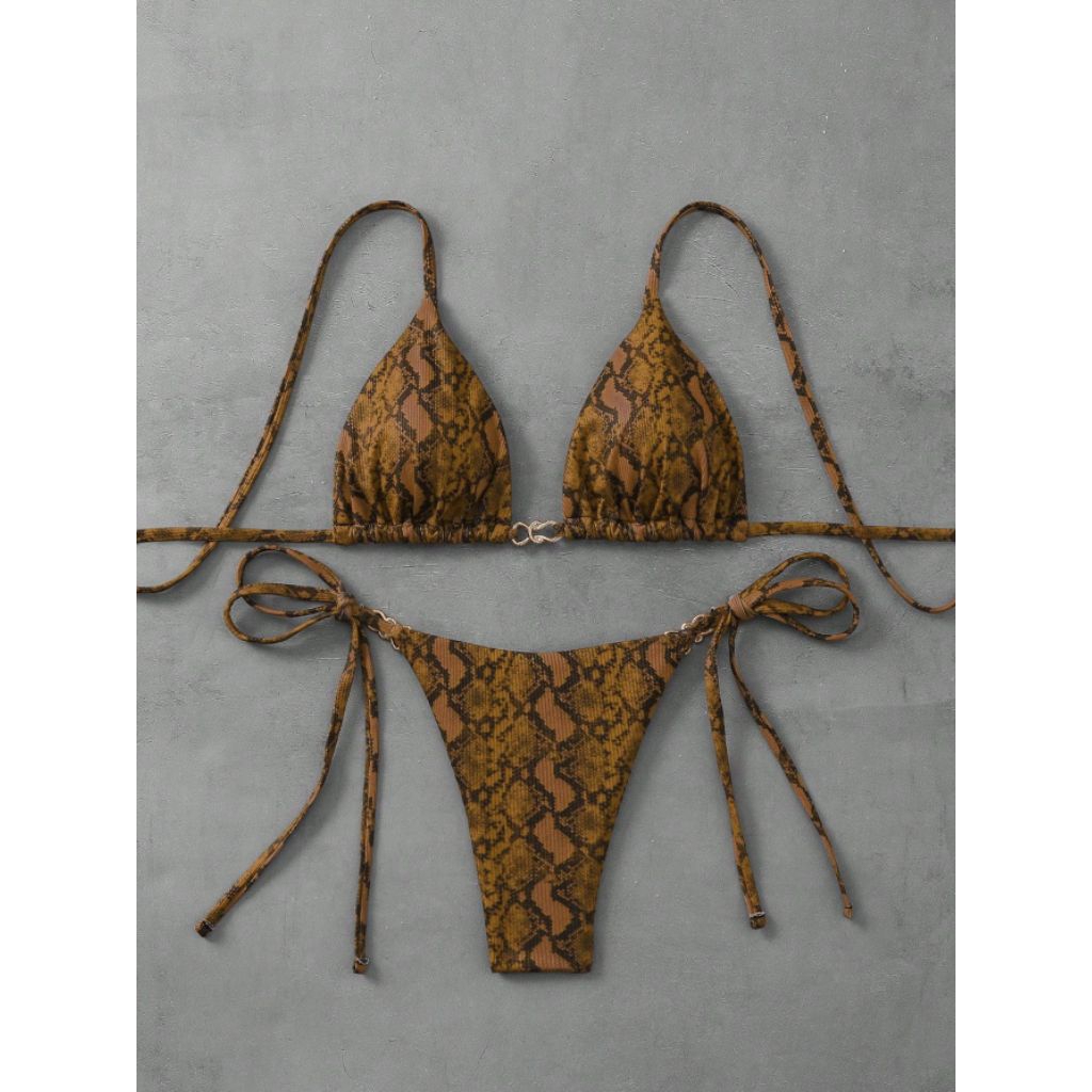 YANUN BALI ISLAND Sexy Bikini Two Piece Stripe Leopard | Bikini Two Piece | Bikini Leopard | Bikini 