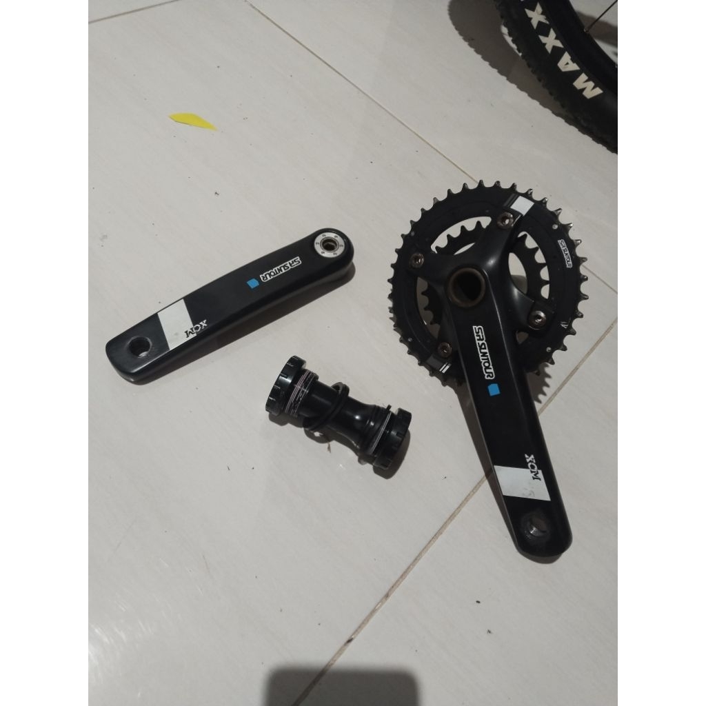 crank suntour xcm double speed hollowtech 2