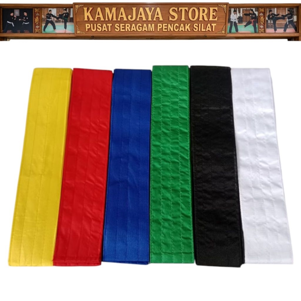 Sabuk Pencak Silat Lebar 6 cm Polos/Sabuk Silat
