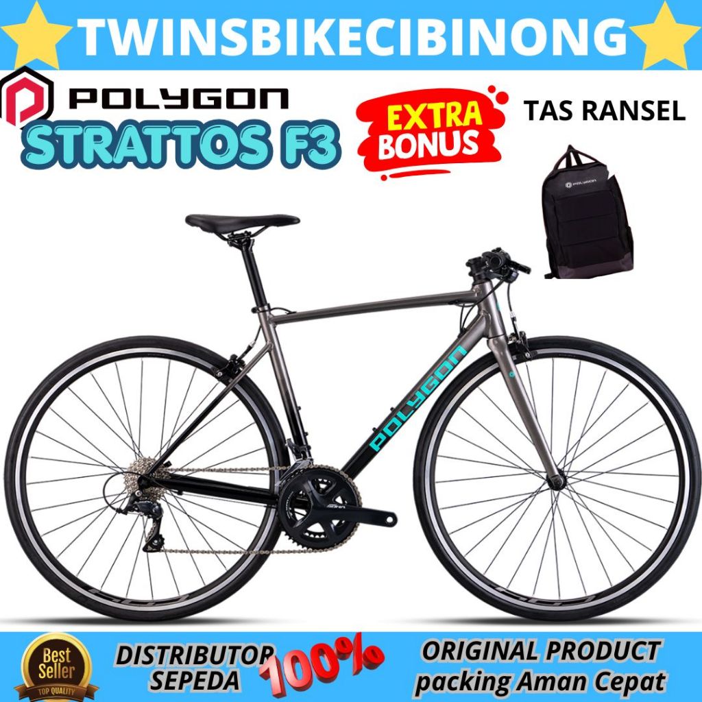 Sepeda HYBRID POLYGON STRATTOS F3 ALLOY
