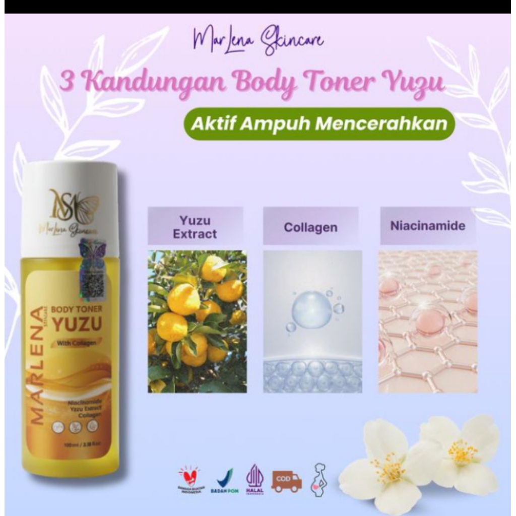 READY 1 PCS TONER YUZU LIME COLLAGEN PLATINUM..