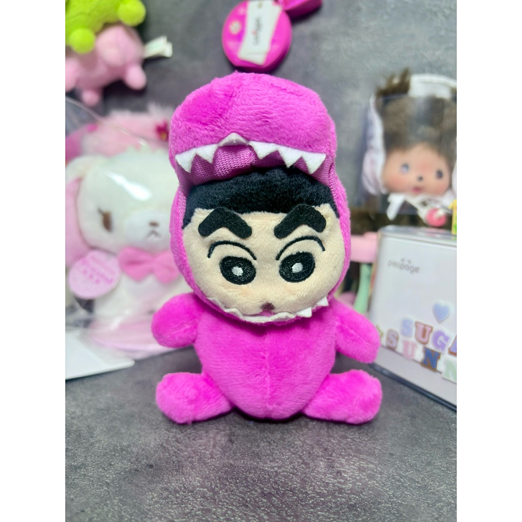 Crayon Shin Chan Monster Pink Custom Waniyama San Plushie Ganci Keychain
