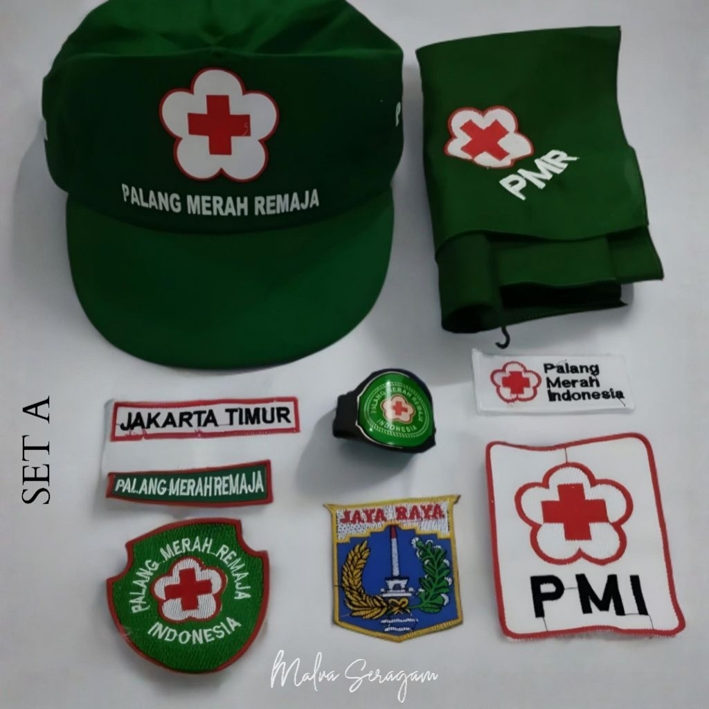SET BED / Badge Atribut PMR Lengkap