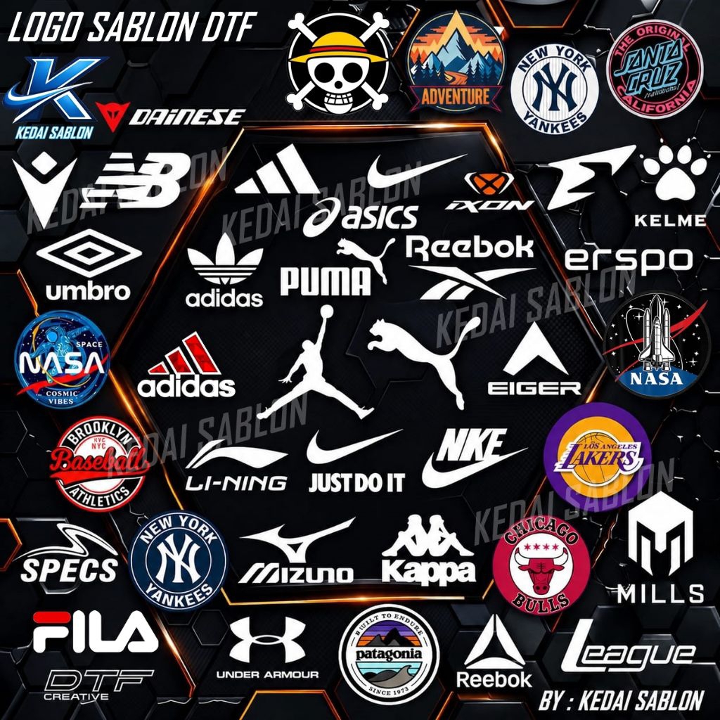 Logo Sablon Apparel Sport Sablon Setrika DTF