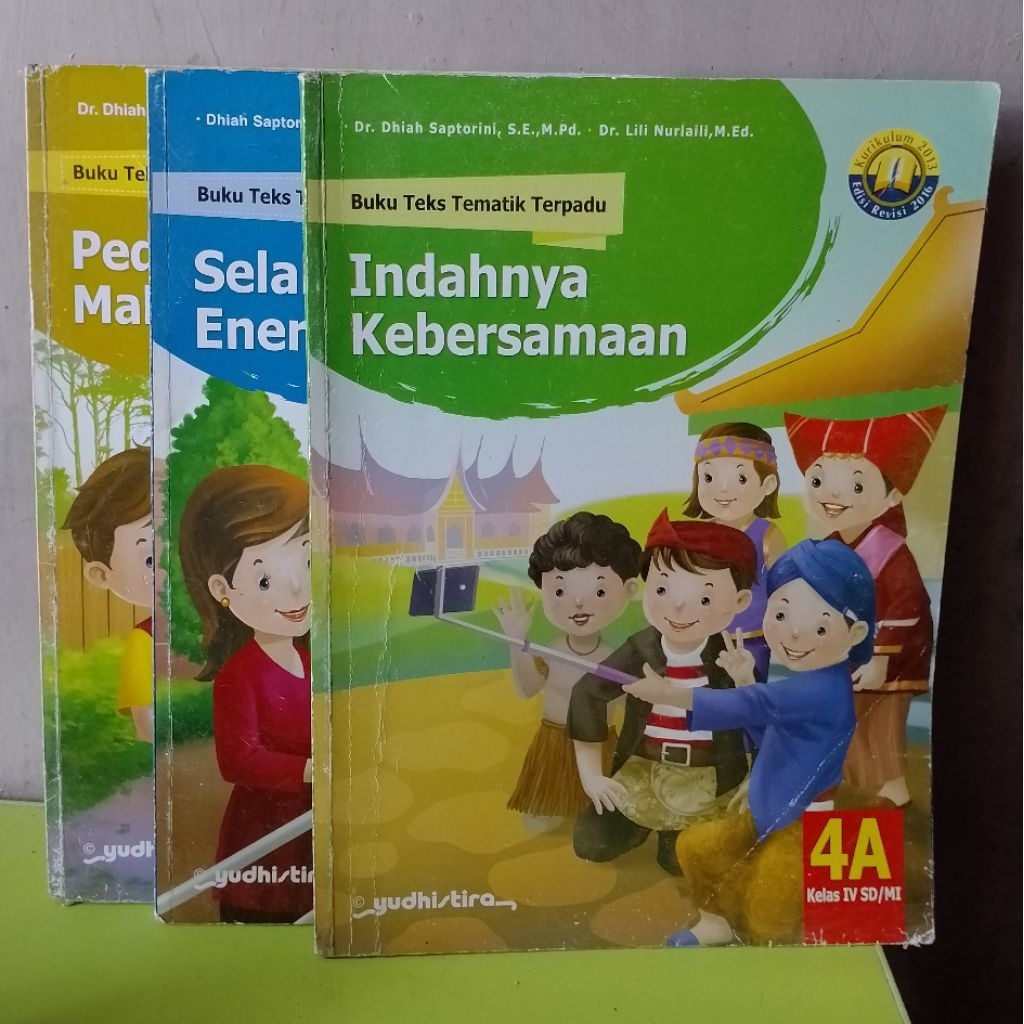 BUKU TEMATIK TERPADU UNTUK SD/MI KELAS 4, 4A, 4B, 4C, 4H PENERBIT YUDHISTIRA