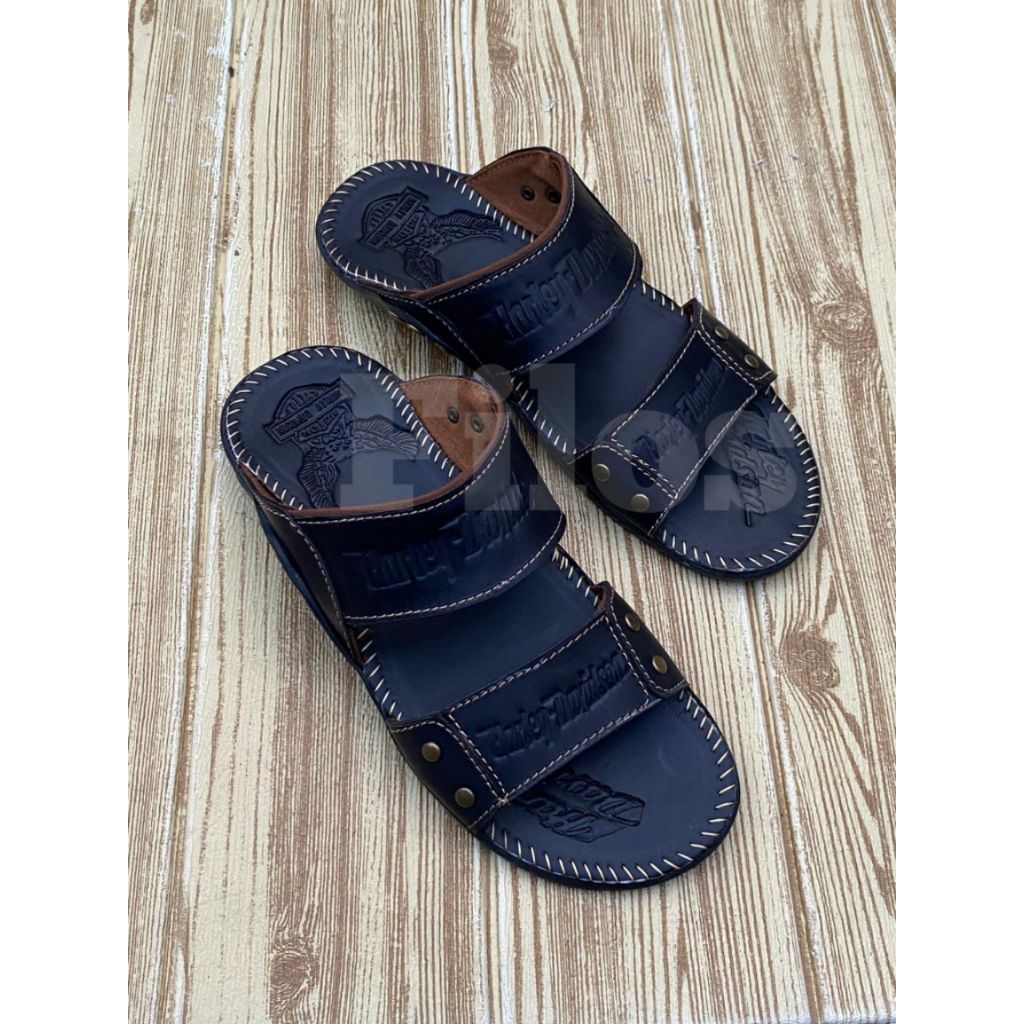 PROMO SANDAL SLOP PRIA KULIT MOTIF POLOS//SANDAL SLOP PRIA//SANDAL KULIT