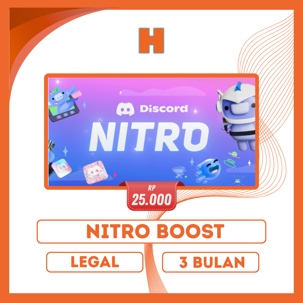 DC NITRO BOOST | 3 BULAN | GRATIS 2 SERVER BOOST