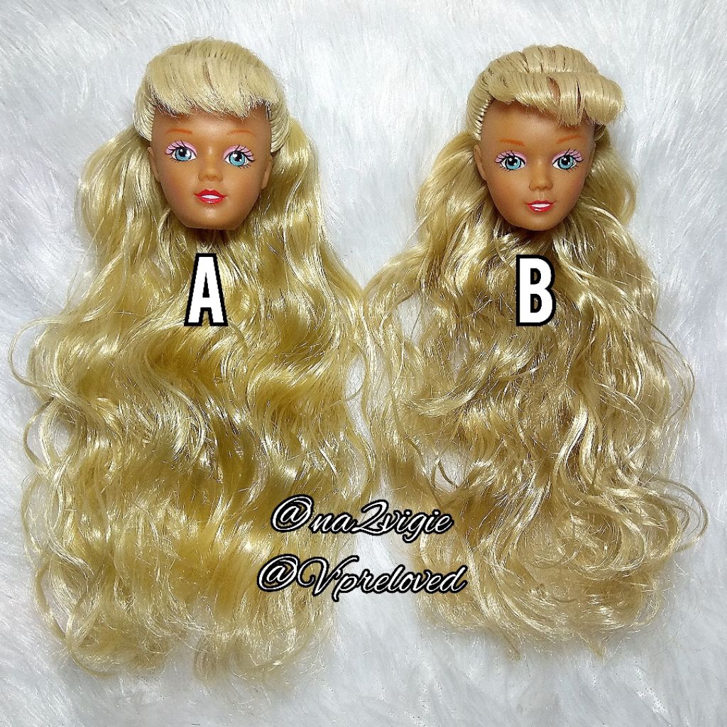 Head Boneka Barbie / Kepala Boneka Barbie Reroot 15