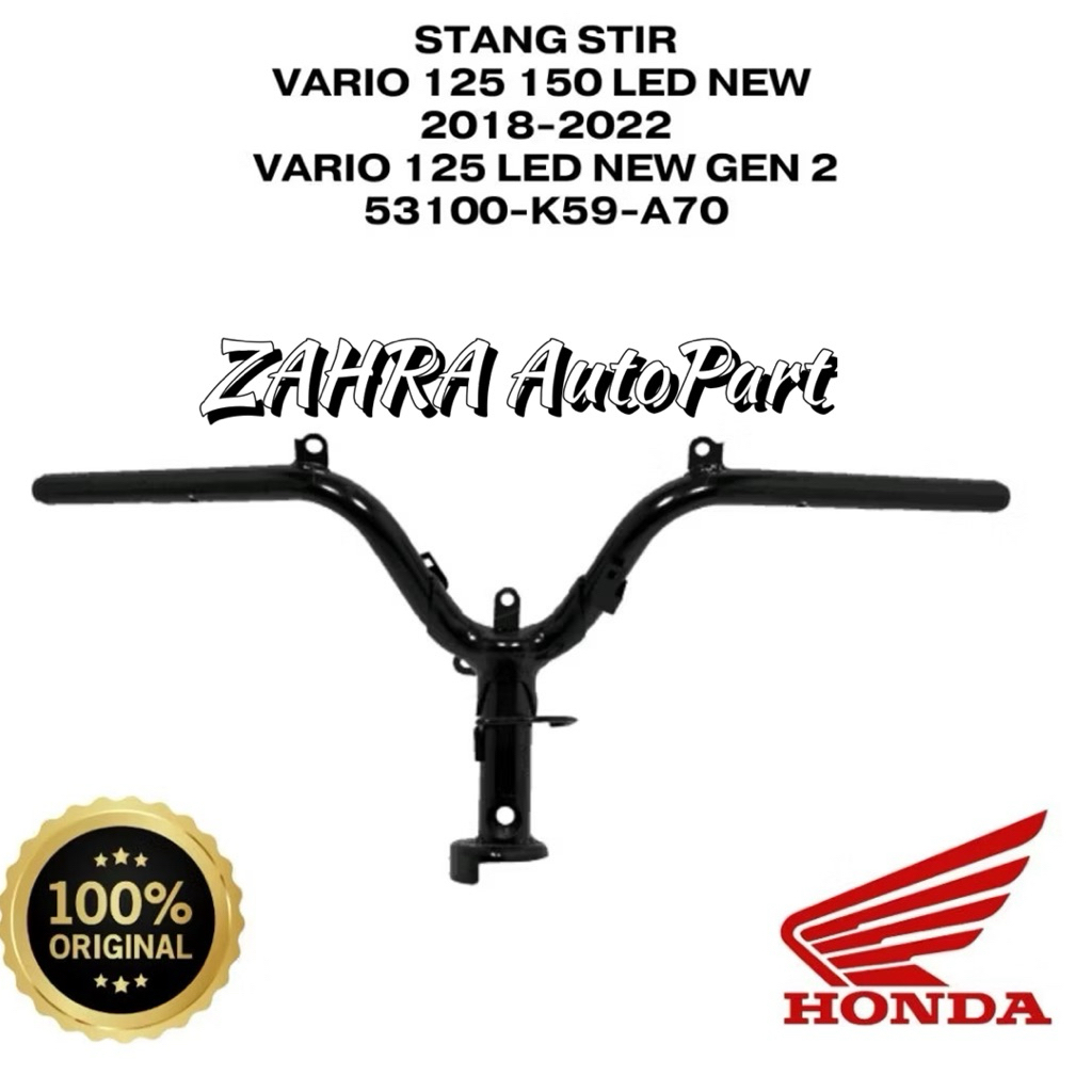 Pipe comp handle stang stir kemudi Vario led 125 150 new K59J K60R Gen 1 pnp Vario Gen 2 thn 2021-20
