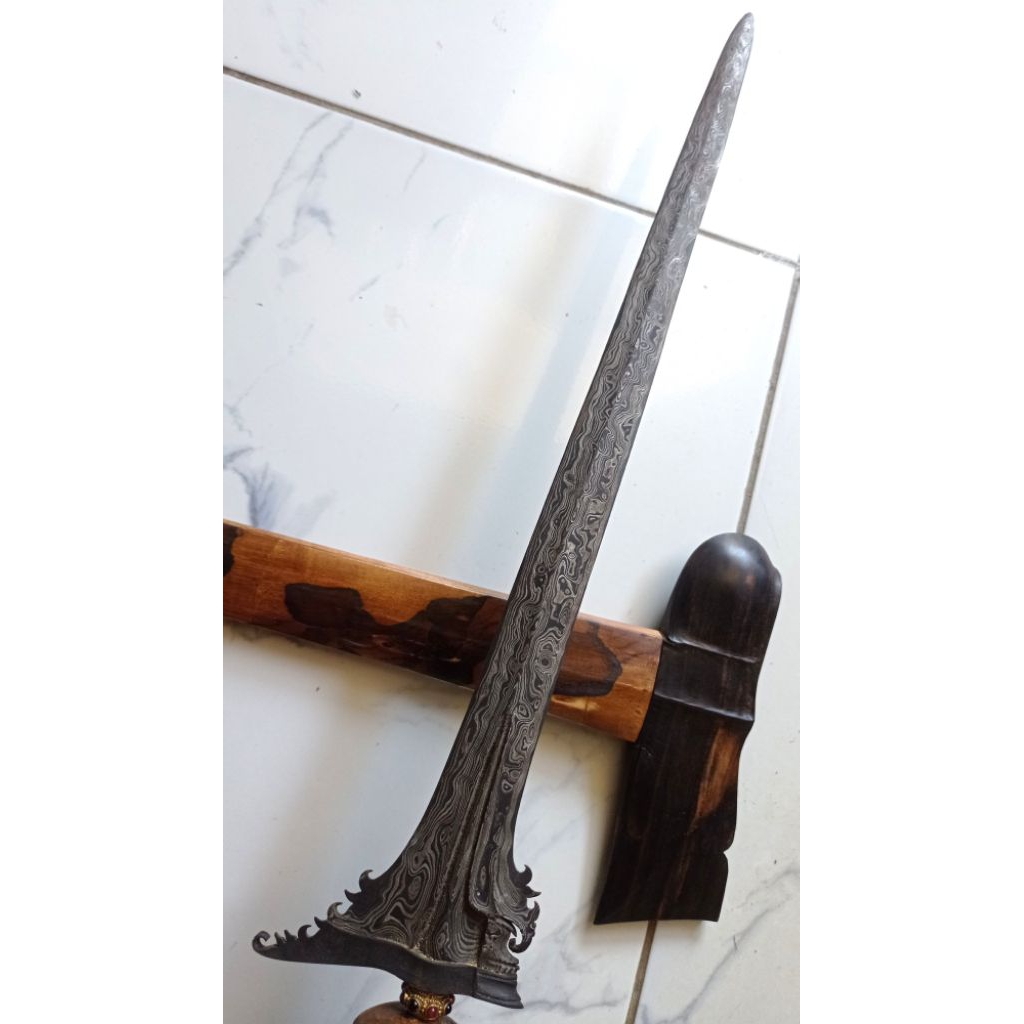 keris Bali pamor wos wutah handel cenangan rambut warangka kayu areng timoho