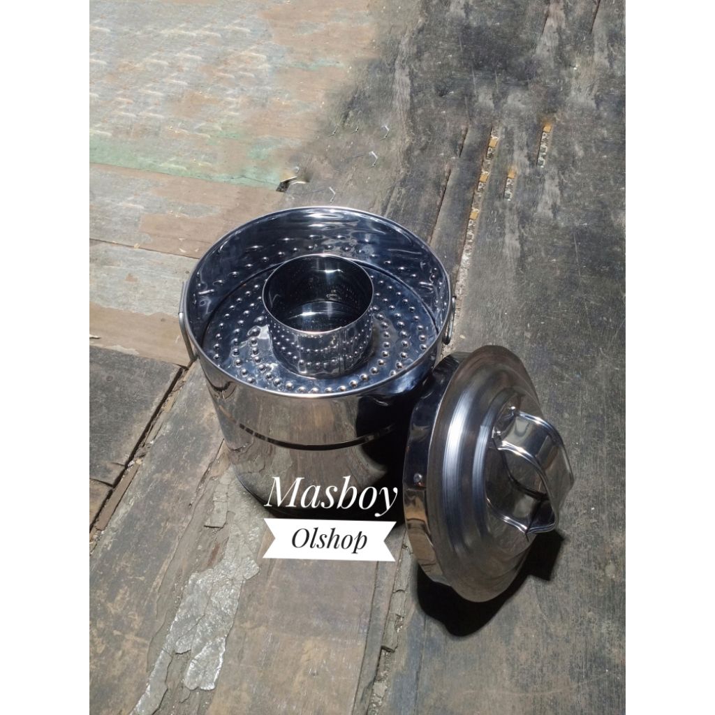 Dandang Bakso Mini Stainless Steel / Panci Tong Bakso / Tong Cuanki