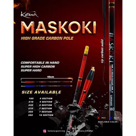 Joran Tegek ruas pendek Katana MASKOKI