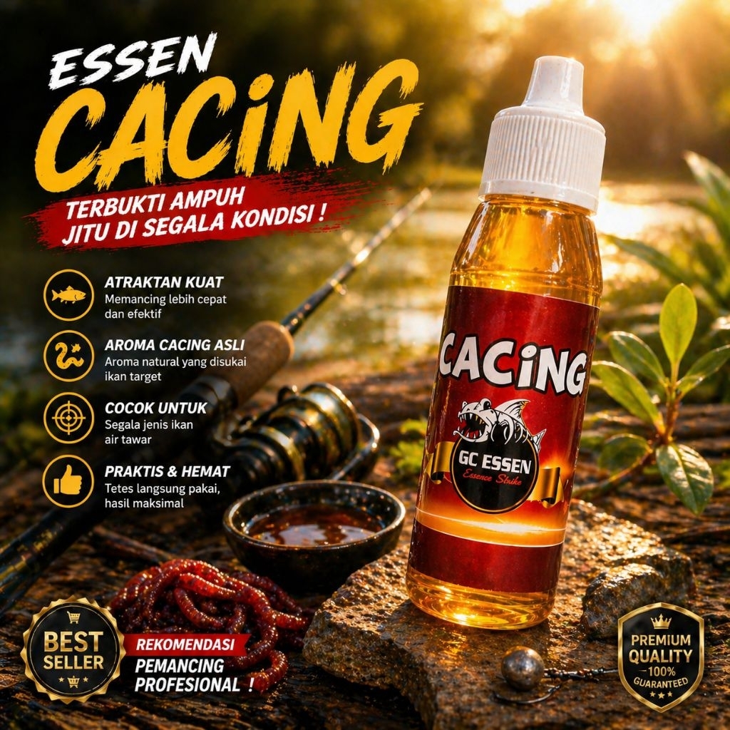 Essen Cacing Gc essen khusus media cacing. target ikan mujaer, bawal, lele, patin, gurame