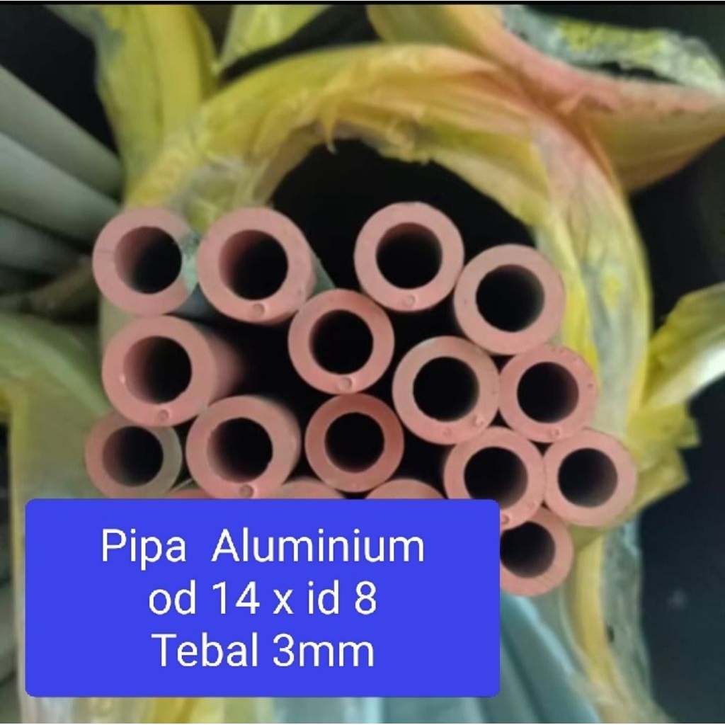 Pipa Aluminium od 14mm x id 10mm (6063)