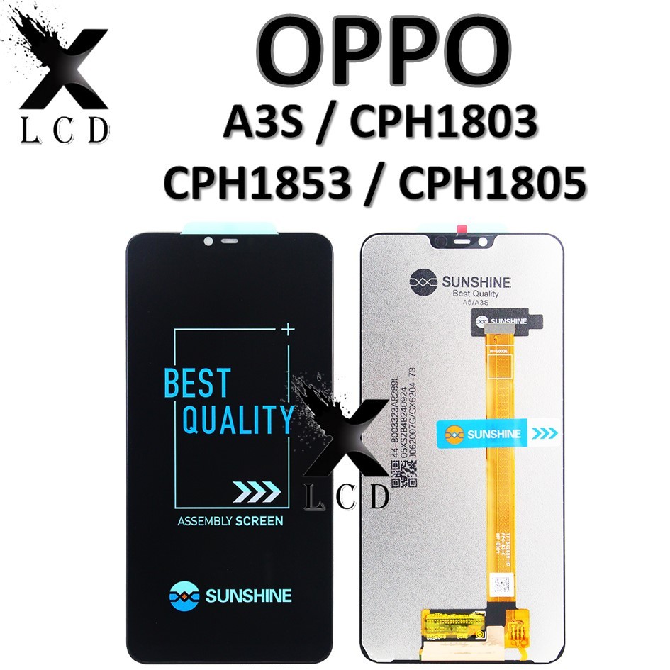 LCD TOUCHSCREEN  OPPO  A3S / CPH1803 / CPH1853 / CPH1805 COMPLETE ORIGINAL 100%