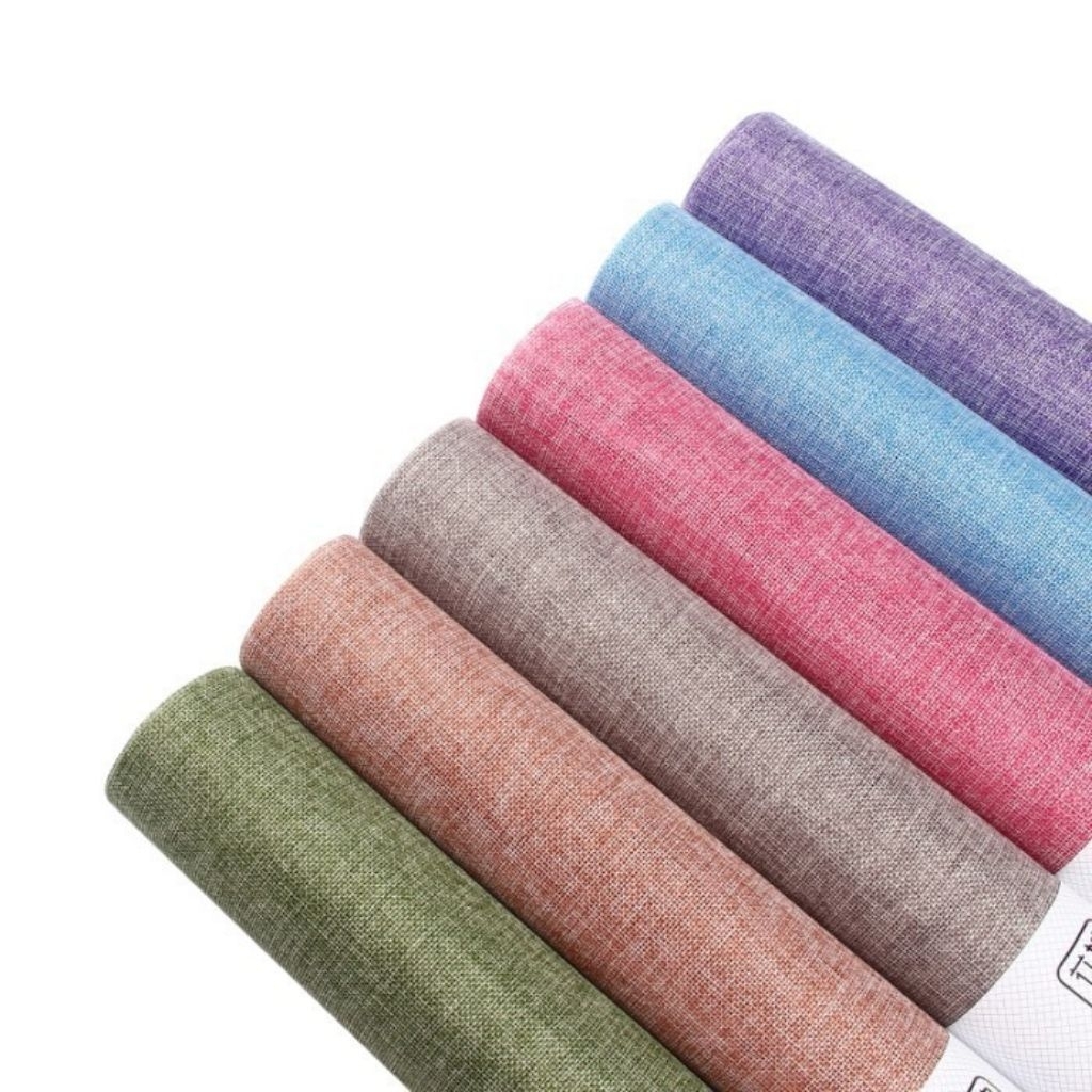 Kain Jute Lembaran - Kain Jute tebal Warna Warni -  Flower Wrapping Paper Jute Korea - Kain Jute teb