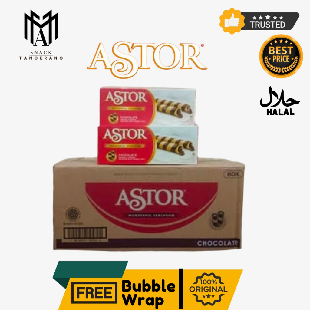Astor Wafer Stick Double Chocolate 150 Gr [1 DUS ISI 20 BOX]