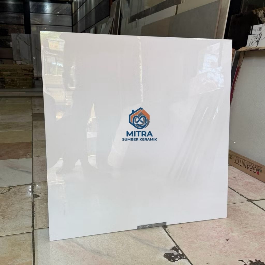 Granite Lantai 60x60 Putih Polos | Meliuz | Glossy
