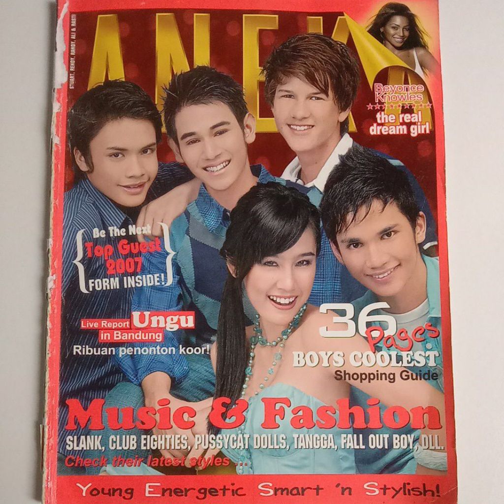 Majalah Aneka Edisi Cover Boy 2006 & Ardina Rasti (Runner-up 1 Gadsam'99)