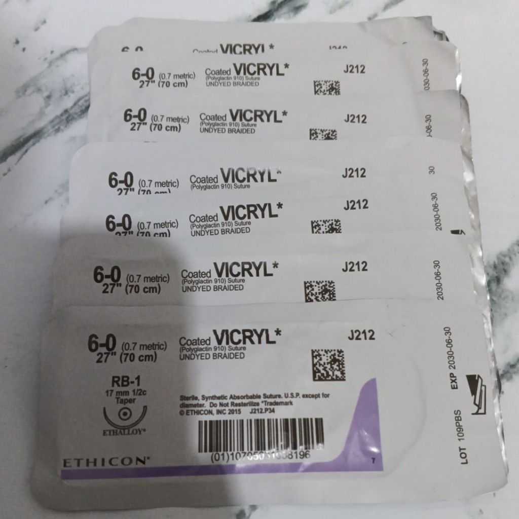 Vicryl 6 0 J212 Taper Pcs Vicryl 6/0 Taper Pcs