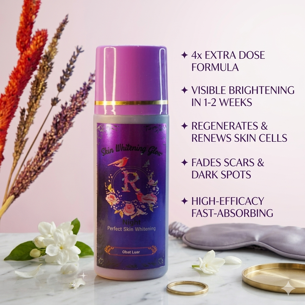HB Skin Whitening Glow Night Cream – NIGHT GLOW 10X DOSIS TINGGI