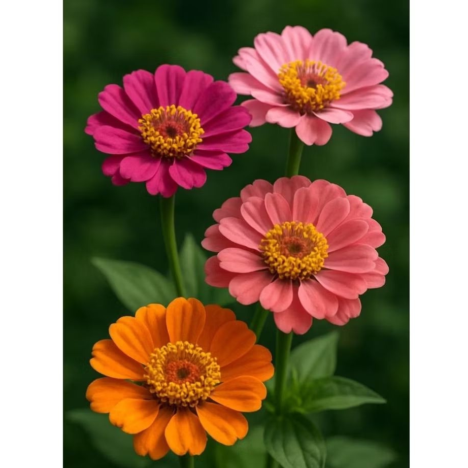 Bunga Zinia kertas / Tanaman bunga kertas zinia