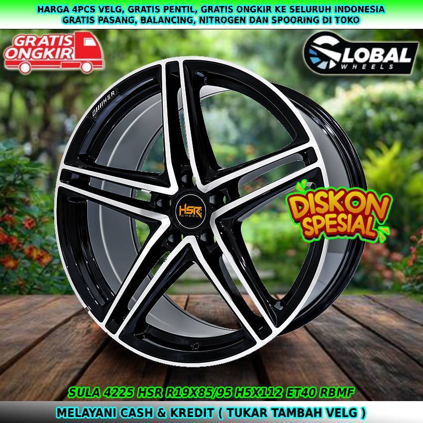 Velg racing ring19 untuk mobil Mazda5| Mazda6| CX5| CX7| CX9| dll velg hsr sula R19