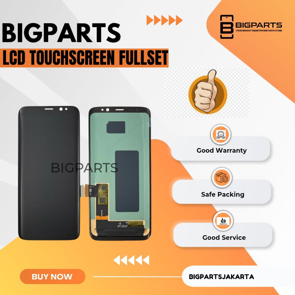 LCD TOUCHSCREEN SAMSUNG GALAXY S8 EDGE OLED COMPLETE