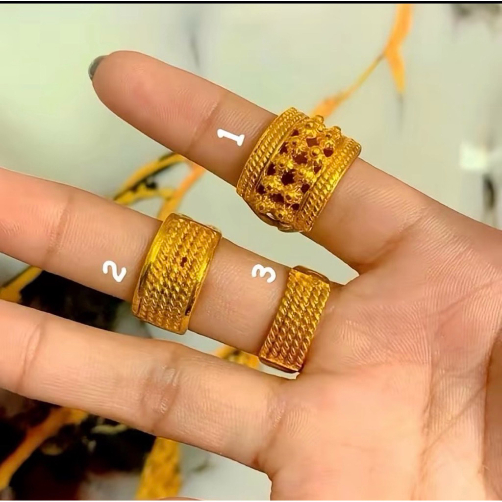 CINCIN WANITA SEPUHAN EMAS CINCIN AWET