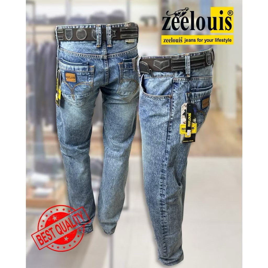 Celana Jeans zeelouis pria kekinian/celana zeelouis  pria /zee louis official store/zee louis jeans/