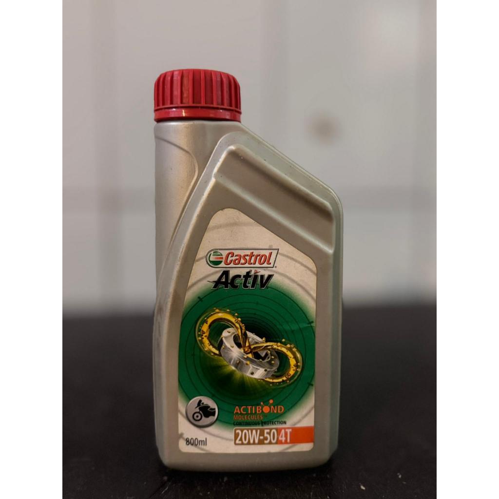 Oli Motor Castrol Activ 20W-50 4T 800ml Actibond — Pelumas Mesin 4 Tak Bebek Sport