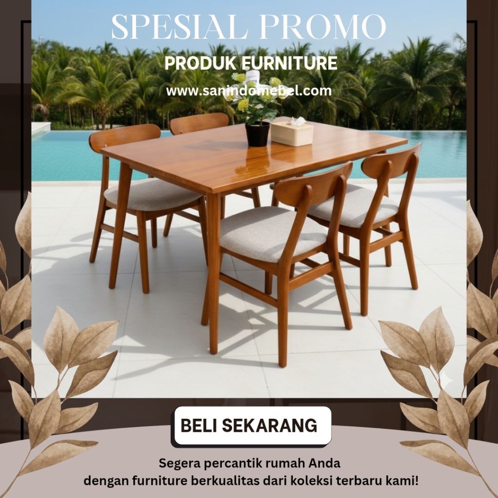 kursi makan jati tua, set meja makan 4 kursi, kursi makan minimalis, kursi makan jati