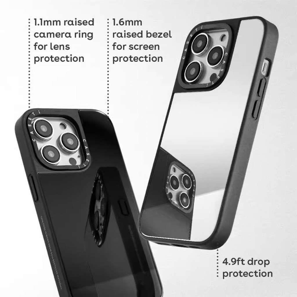 Case iphone zodiak | Casetify Mirror Case Zodiak Kelahiran Super Keren Cute Lucu Casing TPU Full Cov