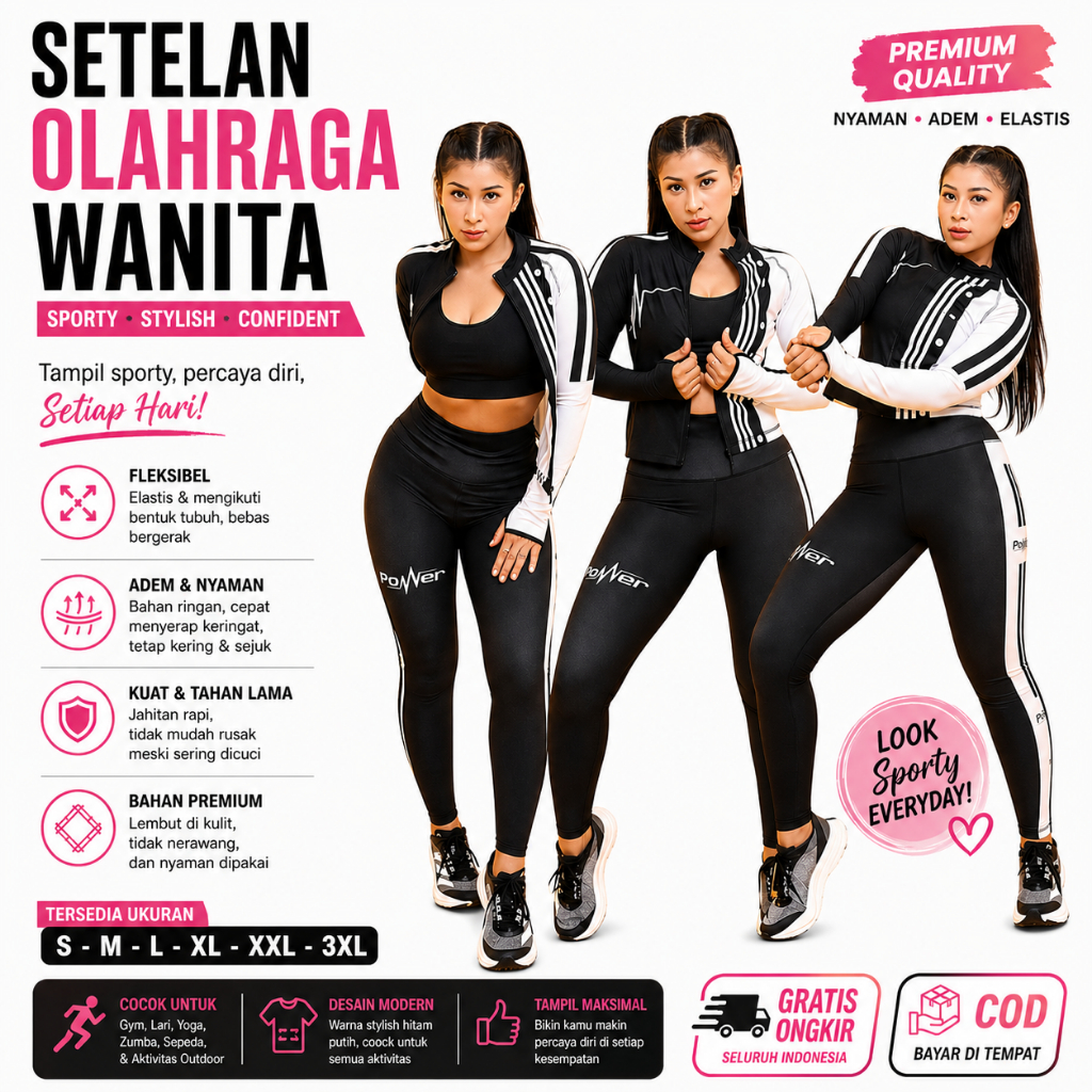 STELAN OLAHRAGA WANITA SXB POWER ACTIVE
