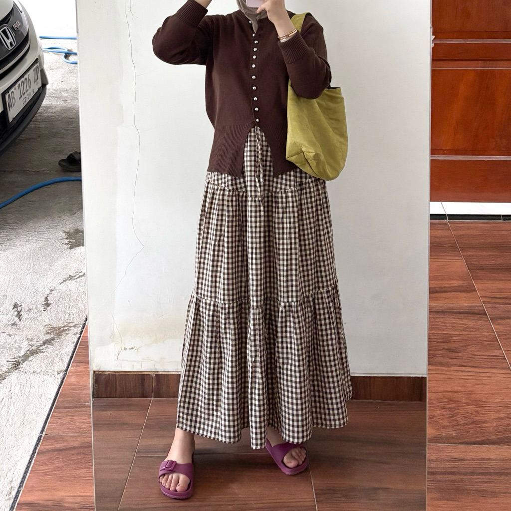 NEW NEW NEVAA.ID Gingham skirt Mahara Skirt rok gingham rok