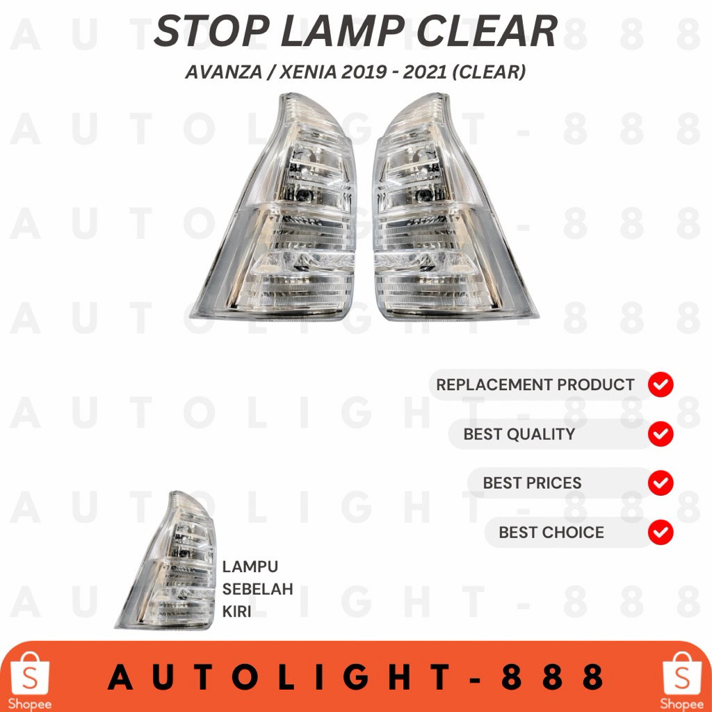 Stop Lamp Avanza / Xenia 2019 - 2021 Clear