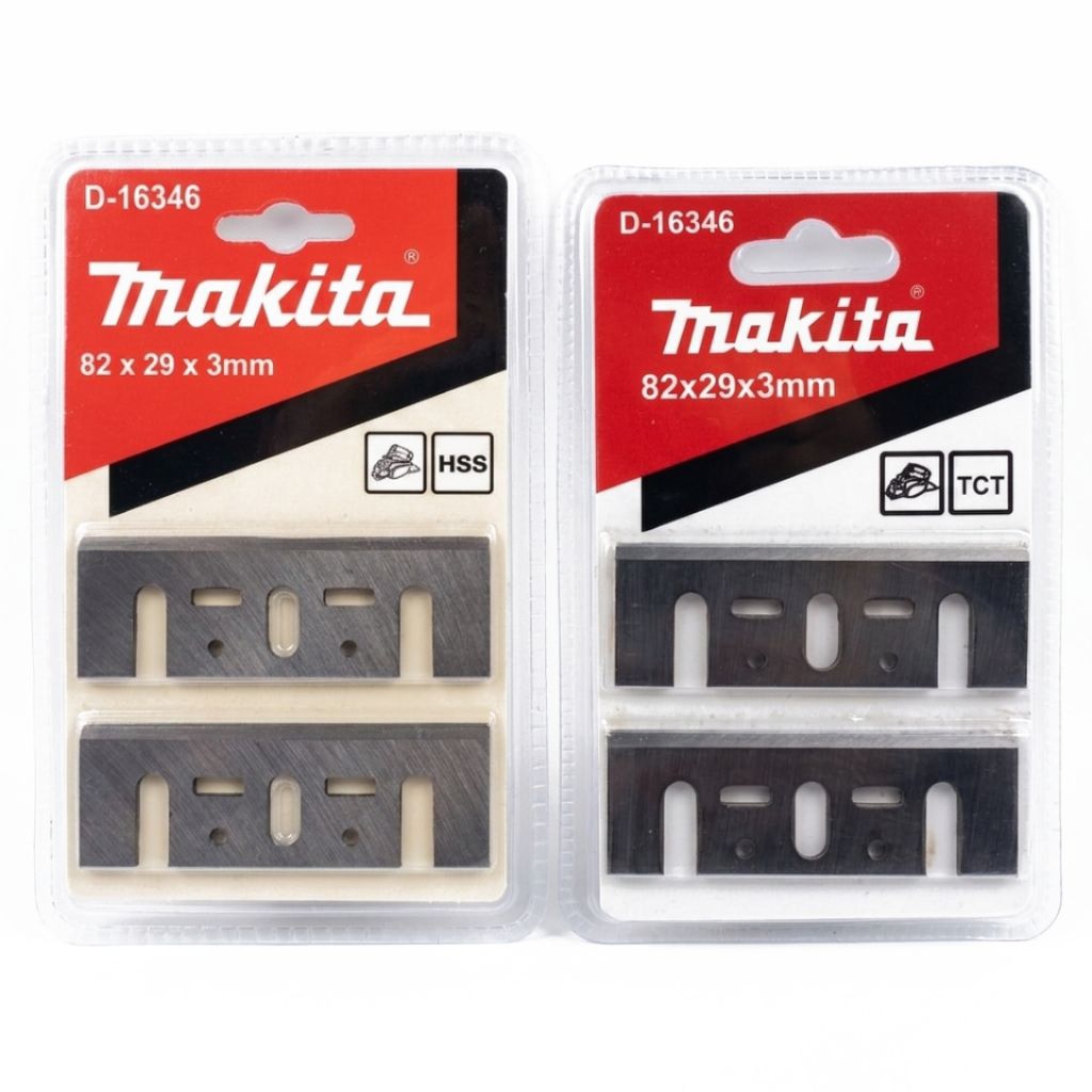Makita Mata Serut Kayu 82mm TCT & HSS Planer Blade D-16346 Pisau Ketam Asli