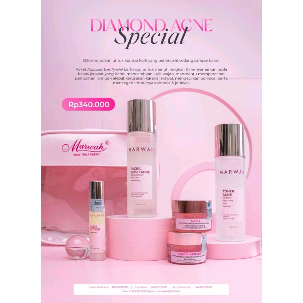 DIAMOND ACNE SPESIAL Marwah Skincare ellstore marwah skincare