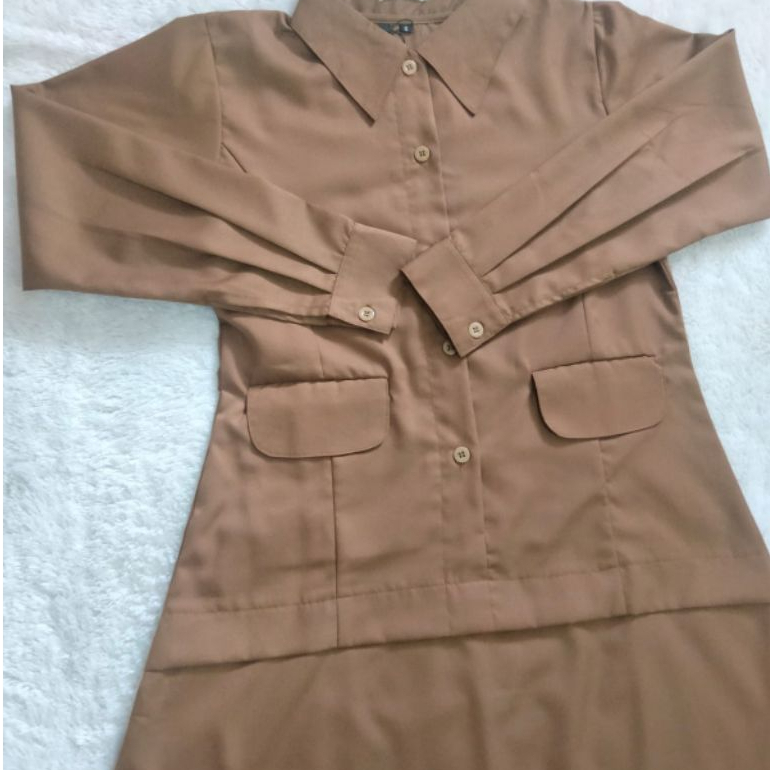 Seragam Dinas Kerja Pdh Wanita, Nyaman simple Baju Kerja Wanita Terbaru Baju Pdh Wanita Gamis Ar LUX
