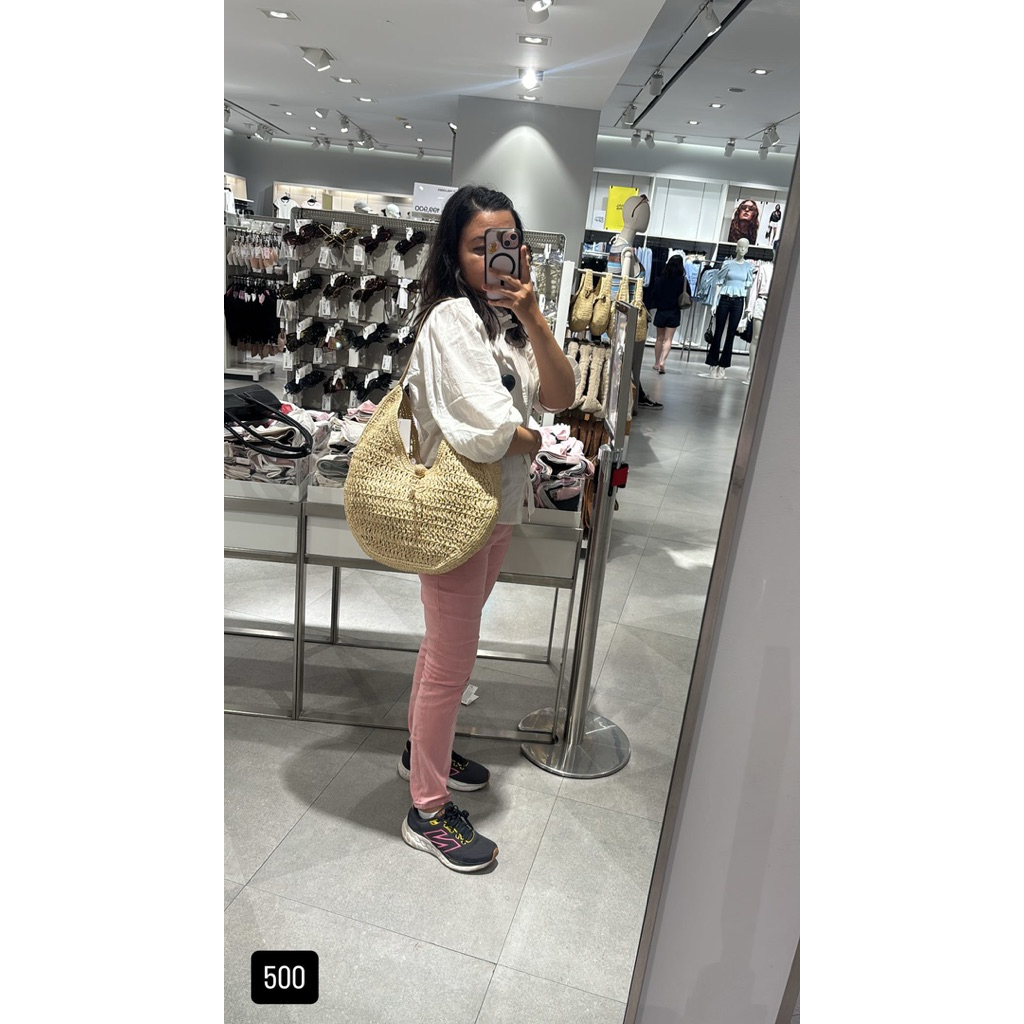 tas tote bag HnM tas anyaman HnM tas rajut HnM