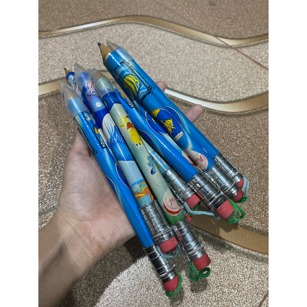 Pensil Shakalaka Bom Bom/ Pensil jadul/Pensil Jumbo/Pensil Besar