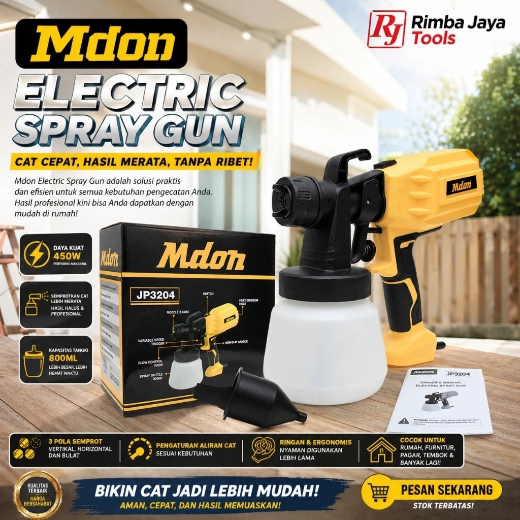 Electric Spray Gun - Paint Zoom - Mesin Cat Semprot Listrik Spray Gun Elektrik Semprotan Cat Listrik