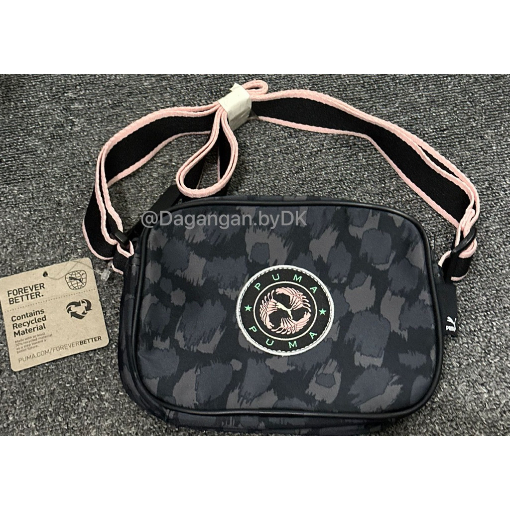 Tas Puma Mini Sling Bag Original 100% Black Pink