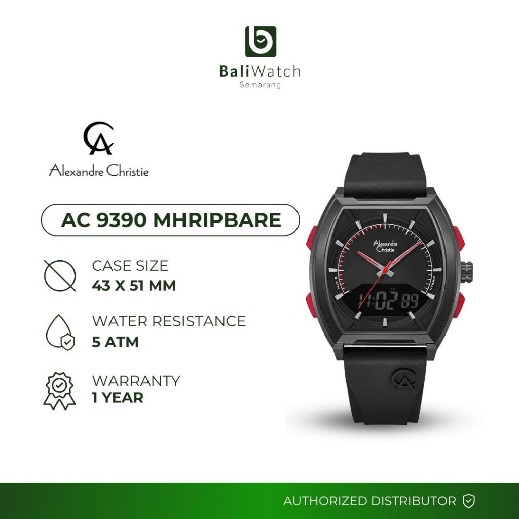 Alexandre Christie AC 9390 MHRIPBARE Jam Tangan Pria