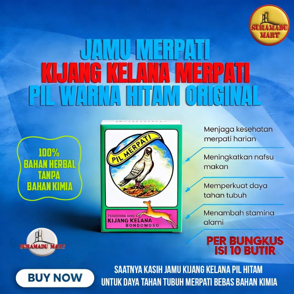 Jamu Merpati Kijang Kelana Merpati Biasa Pil Warna Hitam