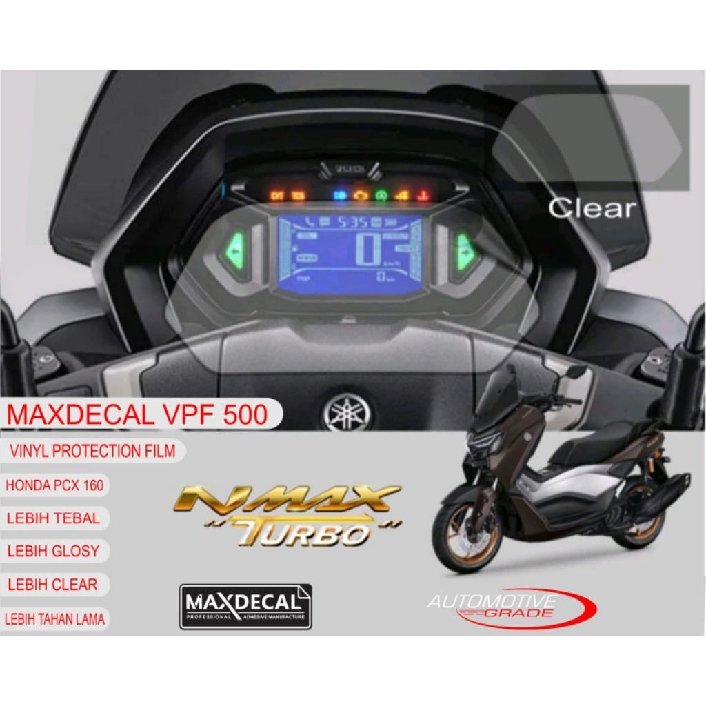 MAXDECAL VPF TEBAL 500 micron stiker anti gores/ sticker pelindung spidometer buat nmax turbo dan ne
