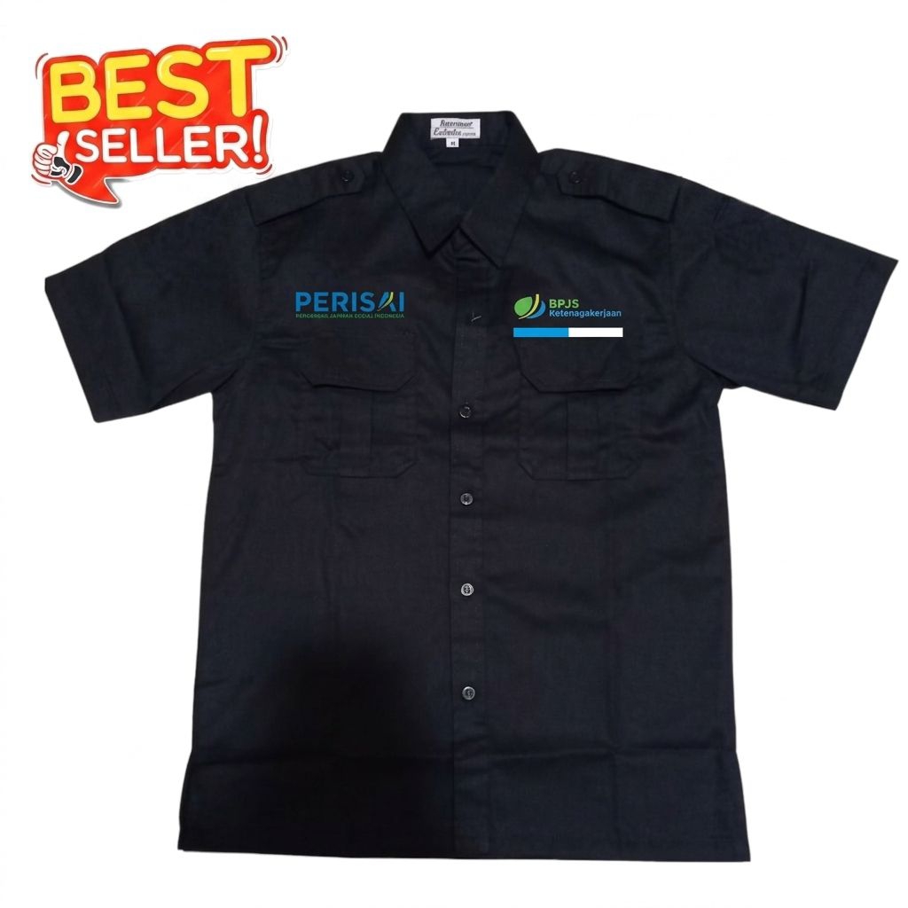 kemeja bpjs kesehatan baju odh bpjs kesehatan pendek