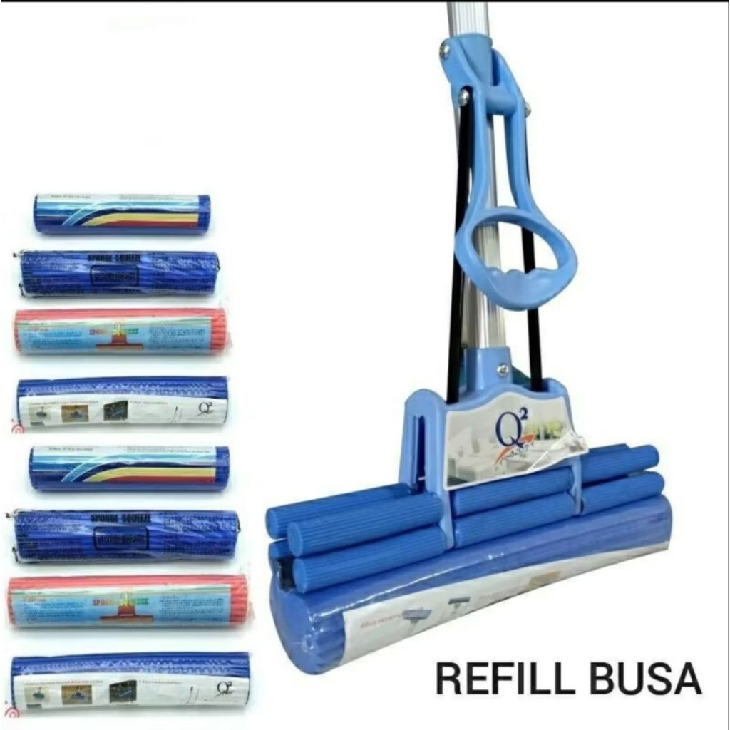 Refill Refil Sodok Pel PVA Mop Busa Yakima Nakami RRt utk alat pel jepit Model Destec
